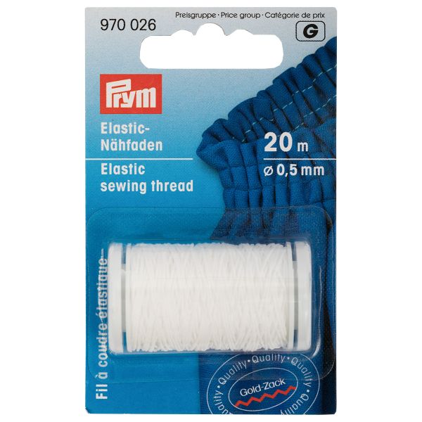 Нить эластичная ⌀0.5 мм, 1 шт, прозрачная, Prym 970026