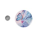 Игольница магнитная 5.6 см, №19 Бабочка и кошка, Gamma BEM