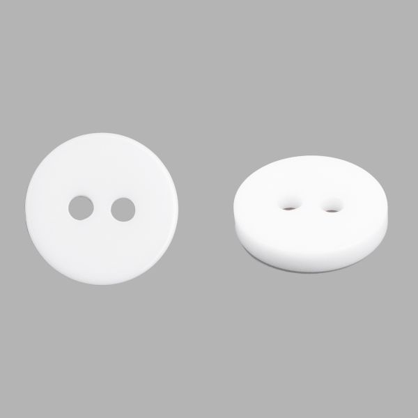 Пуговицы 2 прокола 18L, 11 мм, (White (белый)), NE74, 144 шт