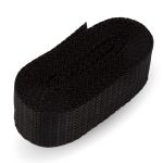 Стропа (ременная лента) 30 мм / 5х2.5 метра, фасовка, черный, 3713 (3075_3590)