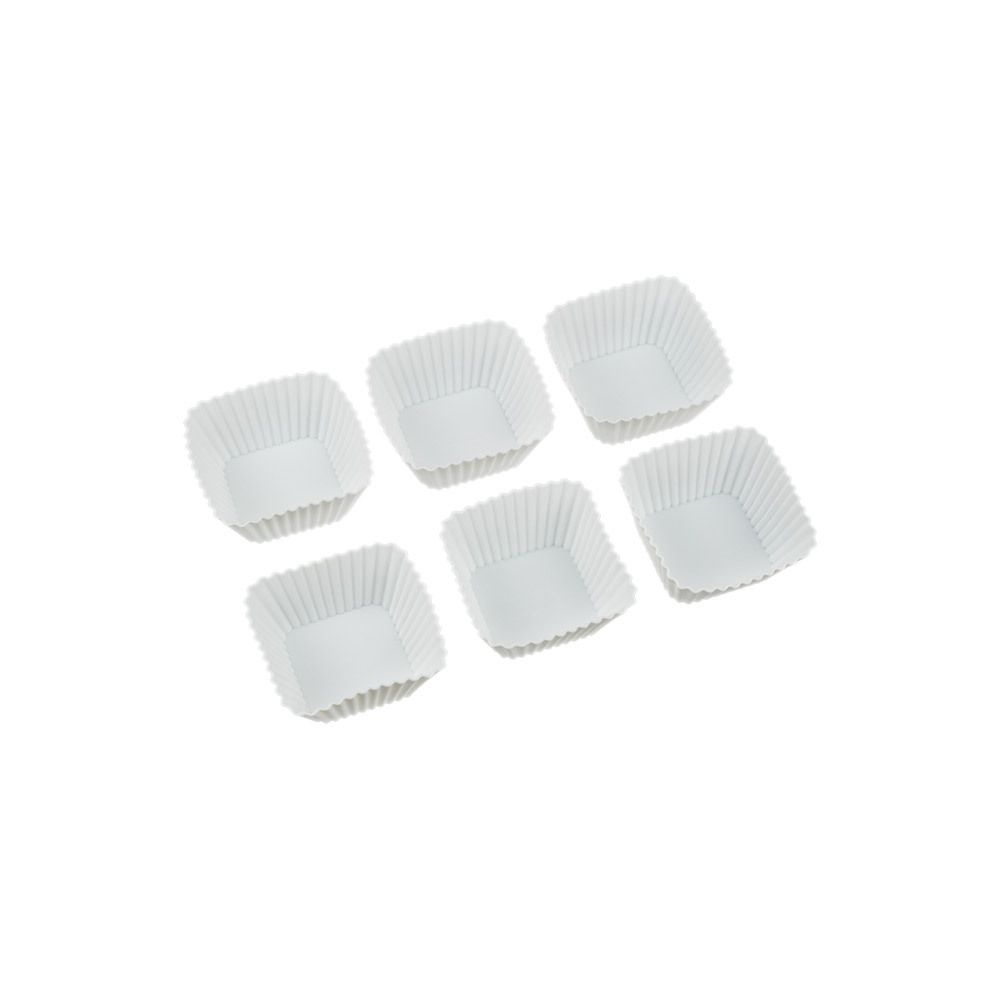 Форма силиконовая для пирожных 6.5х6.5х3.2 см, 6 шт, квадратная, S-Chief SPC-0326