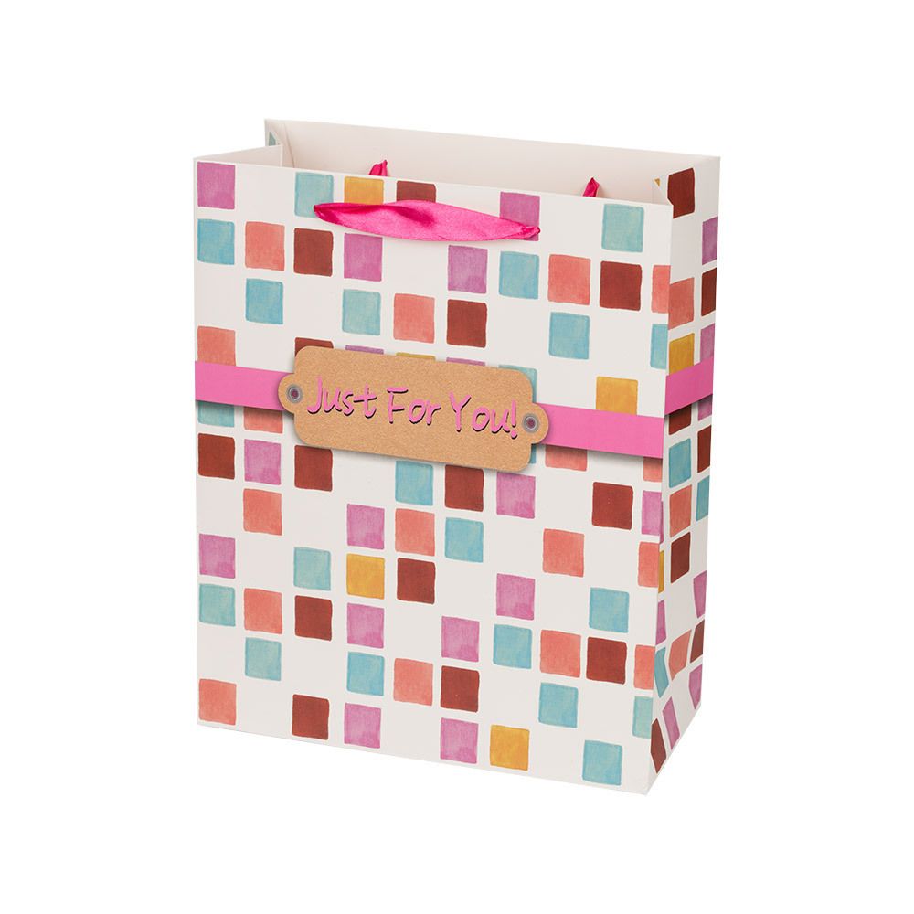 Подарочный пакет 210 г/м², 26х32х12 см, 12 шт, 05 геометрия, Stilerra BRVM