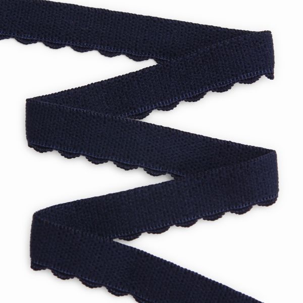 Резинка бельевая (отделочная) становая 12.0 мм / 50 метров, т.синий, (МЛ175.012/1)