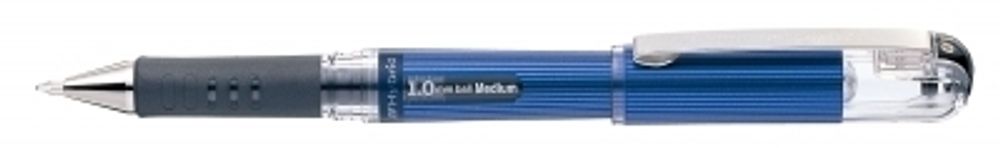 Ручка гелевая с металлическим наконечником Hybrid Gel Grip DX 1 мм, 12 шт, K230-AO черный стержень, Pentel