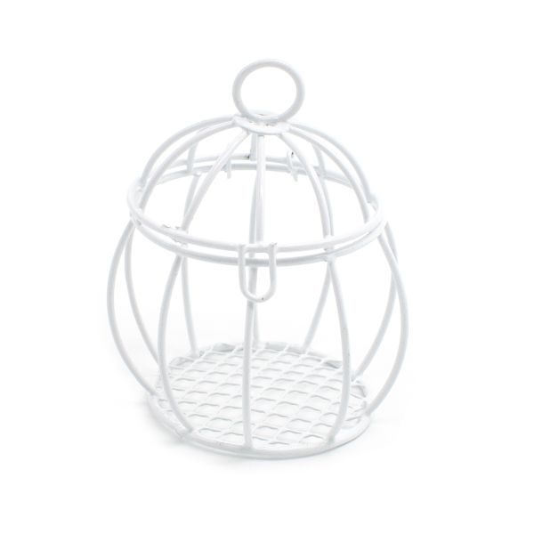 Миниатюра кукольная: Клетка (5,0х7,0), металл, белый Y-5070/1