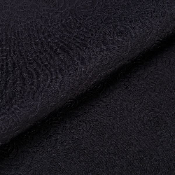 Ткань блузочная 300 г/м², 150х150 см, черный, Gamma FSF-05