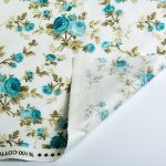 Ранфорс Розарий 130 г/м², шир.240 см, в нарезке, цв. мята, 10 метров /TOS/