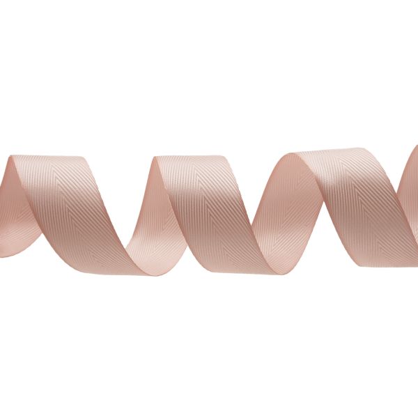 Лента декоративная ёлочка 40.0 мм / 20±1 метров, 17 пепельно-розовый