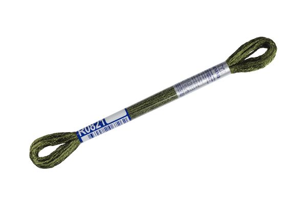 Мулине Gamma вискоза 100%, цв.R0821 хаки, 12 мотков по 8 метров