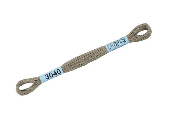 Мулине Gamma 100% хлопок, цв.3040 болотный, 24 мотка по 8 метров