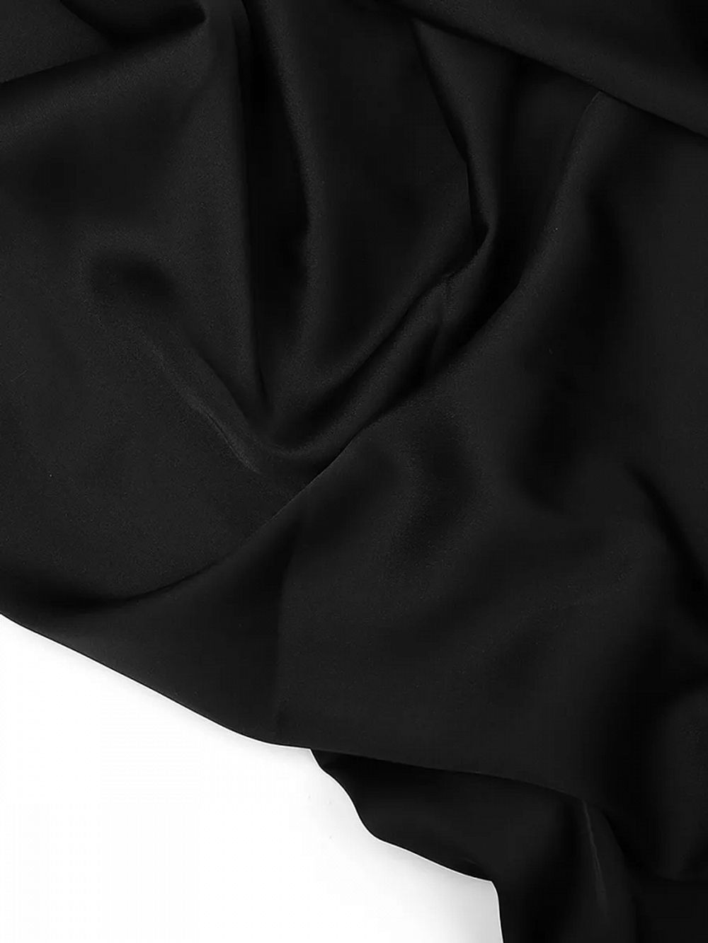 Шелк Армани 90 г/м², 150 см / 2 метра, TBYArm-016.2, цв.16 черный