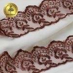 Кружево капроновое 45 мм / 9.14 м, TBS.30010 цв.142 (158) коричневый, Kruzhevo