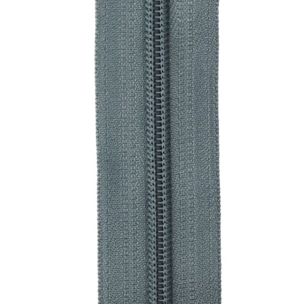 Молния рулонная спираль (витая) Т7 (7 мм), 309 т.серый (графит), Gamma, 100 метров