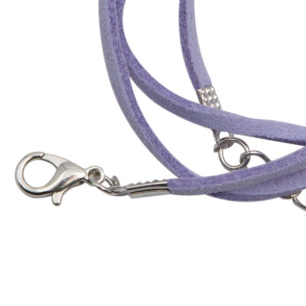 Шнур с замком замшевый, 2мм, 45см. Astra&Craft (6070 сиреневый), 65237
