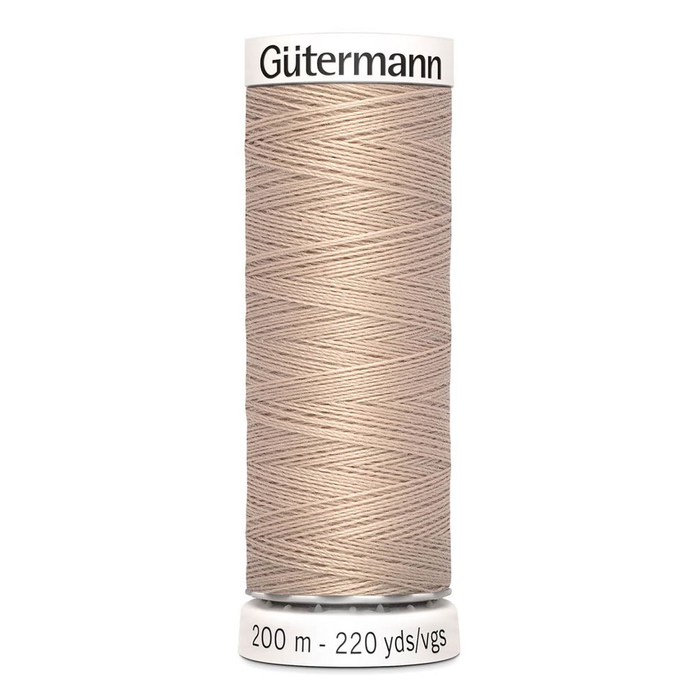 Нитки универсальные Gutermann Sew-all, 200м, 121 бледно-песочный