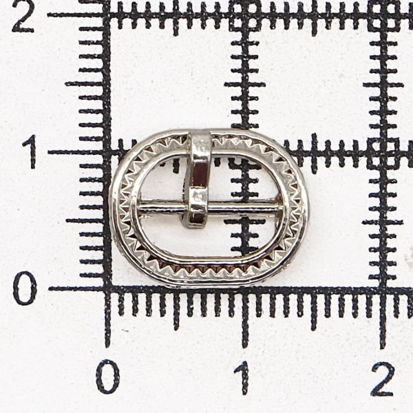 Пряжка ременная металл 10 мм, 10 шт, никель НР9229