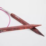 Спицы круговые Knit Pro Cubics 4,5 мм / 60 см, дерево, коричневый, 25324