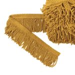 Бахрома отделочная 75.0 мм / 25 метров, витая, 253 св.оливковый, Gamma 565