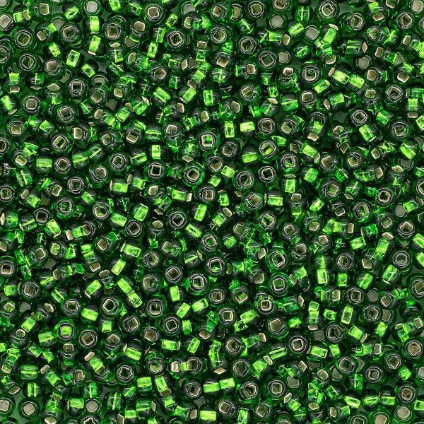 Бисер Preciosa прозрачный, серебряный центр 10/0 (2.3 мм), 100 г (5х20 г), цв. 57120