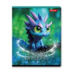 Тетрадь ученическая общая, выборочный лак, A5+ 48 л. на скобе 65 г/м², белизна 100%, 10 шт, клетка в термоусадочной пленке, 000750 Дракоша, Светоч 48ТЕТк-003