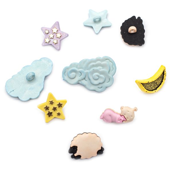 Украшения декоративные пуговицы Спокойной ночи