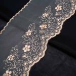 Кружево на сетке 140 мм / 13.72 метра, бежевый, 3AR3745