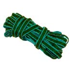 Лента бархатная (тесьма) 10.0±2 мм / 10±0.5 метров, с метанитом, рис 9252 салатовый/морская волна, Blitz С3722Г17