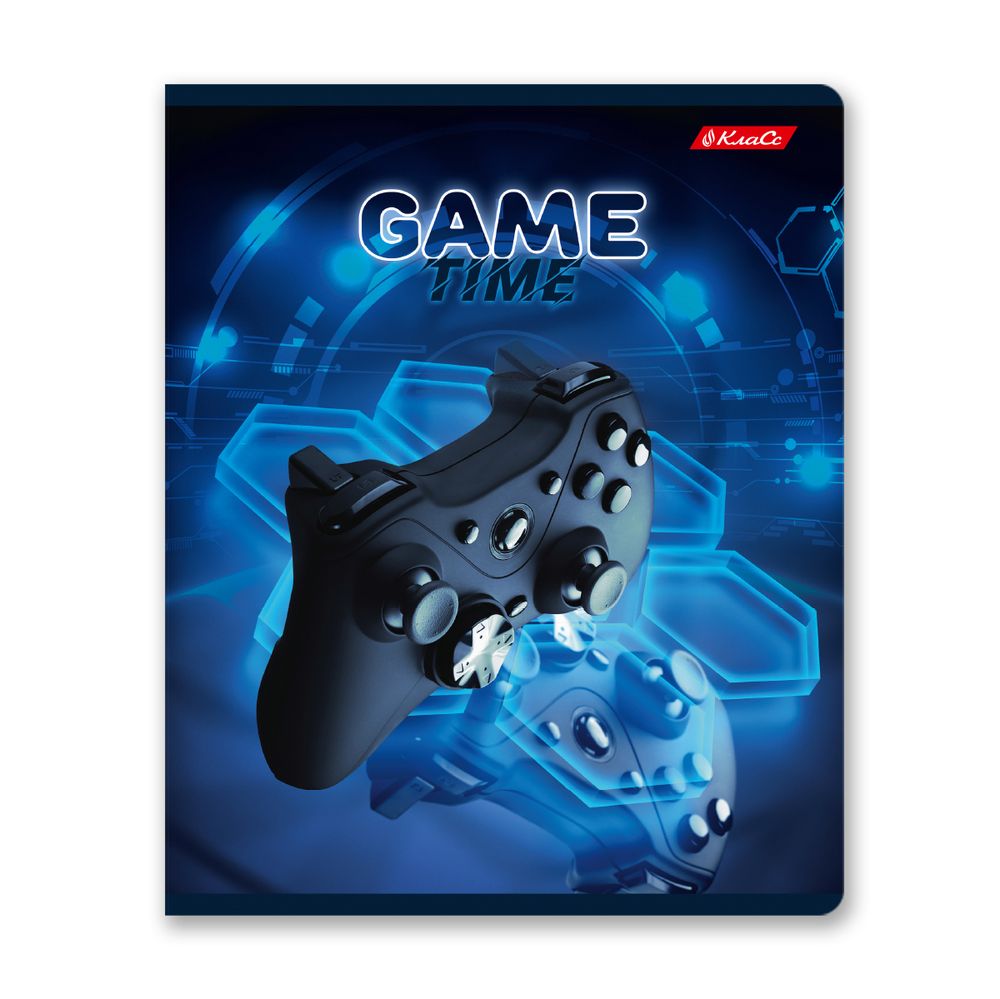 Тетрадь ученическая общая, A5+ 80 л. на скобе 65 г/м², белизна 100%, 5 шт, клетка в термоусадочной пленке, 000486 Включайся в игру, Светоч 80ТСК5_0_2_1