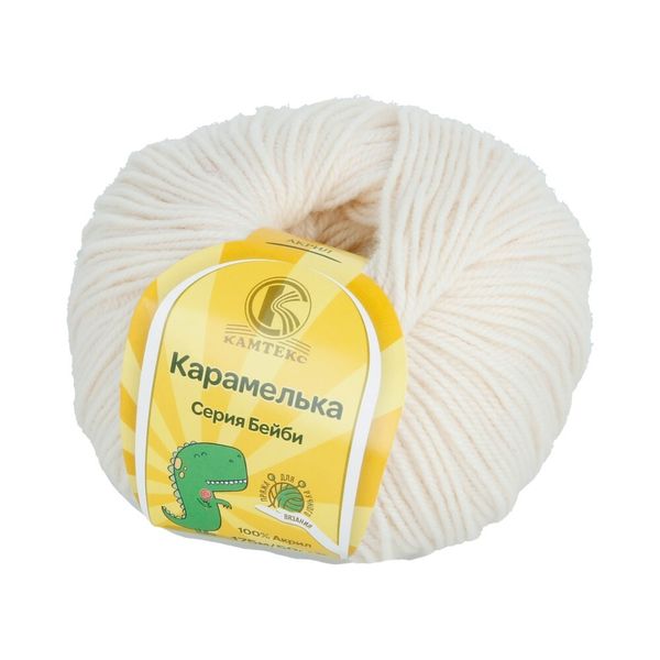 Пряжа Камтекс Карамелька / уп.10 мот. по 50 г, 175 м, цв.080 экрю