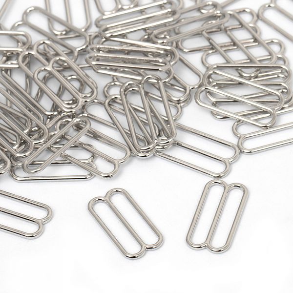 Рамки-регуляторы для бюстгальтера металл 18.0 мм, 818B цв.никель, уп.100 шт