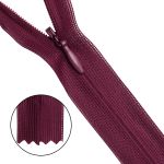 Молния потайная (скрытая) Т3 (3 мм) 1 зам., н/раз., 20 см, бордо, 31210 / 20, 10 шт