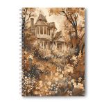 Тетрадь ученическая общая, выборочный УФ лак, A4 96 л. на гребне 65 г/м², белизна 100 %, 4 шт, клетка, 01261 Осень, Светоч Т132