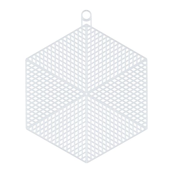 Канва пластиковая 14х12 см, 10 шт, 100% полиэтилен, шестиугольник, Gamma KPL-12