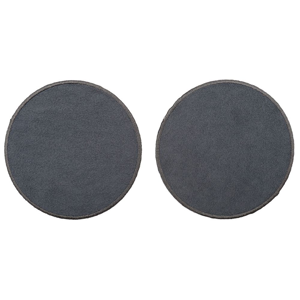 Термоаппликация Круг d-8,5см, уп. 2 шт, цв.серый