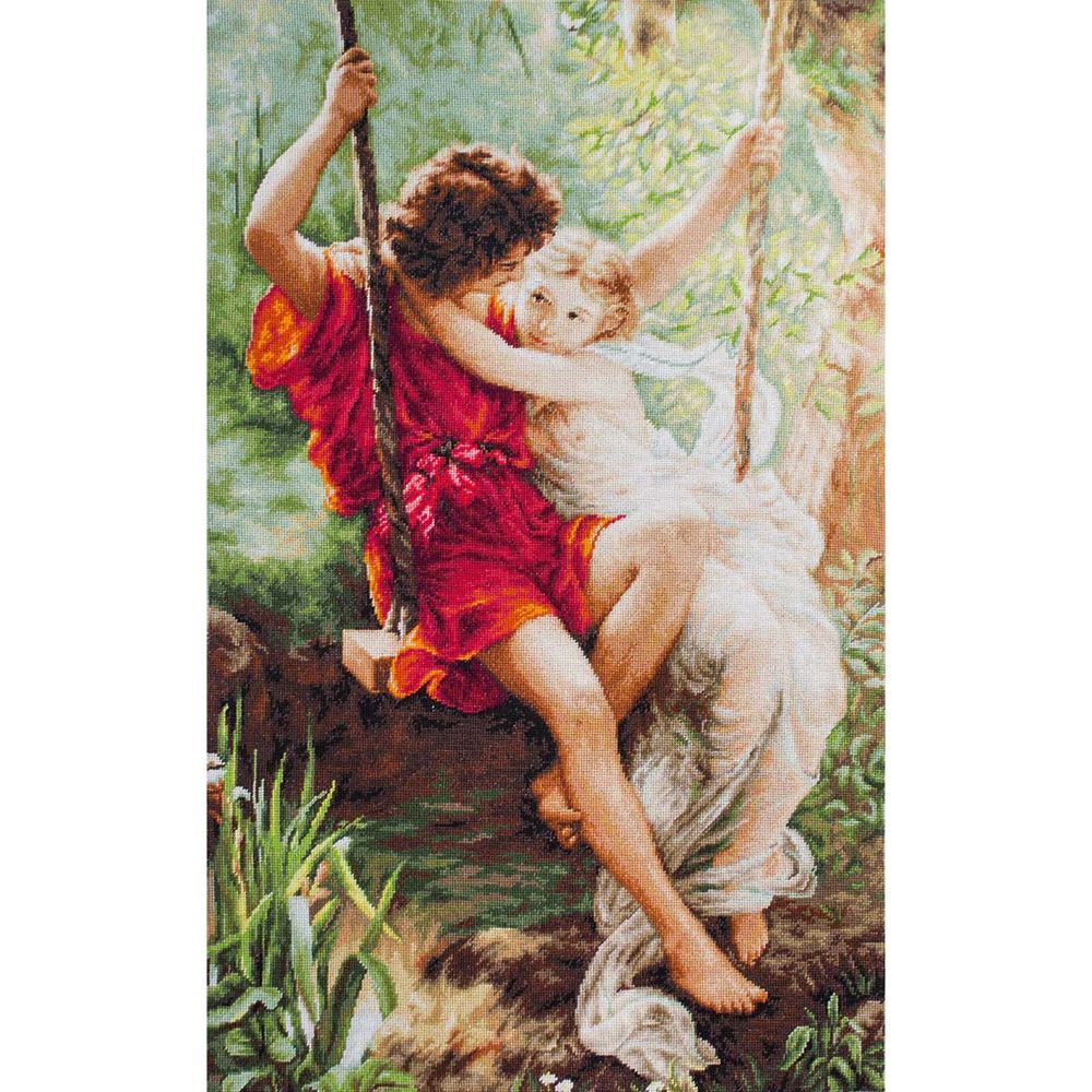 Набор для вышивания нитками Luca-S B415, Весна влюбленных, 36,5х59,5см