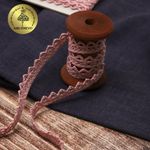 Кружево вязаное (тесьма) 10 мм / 10 метров, 5036.32 цв.32 розовый, Kruzhevo