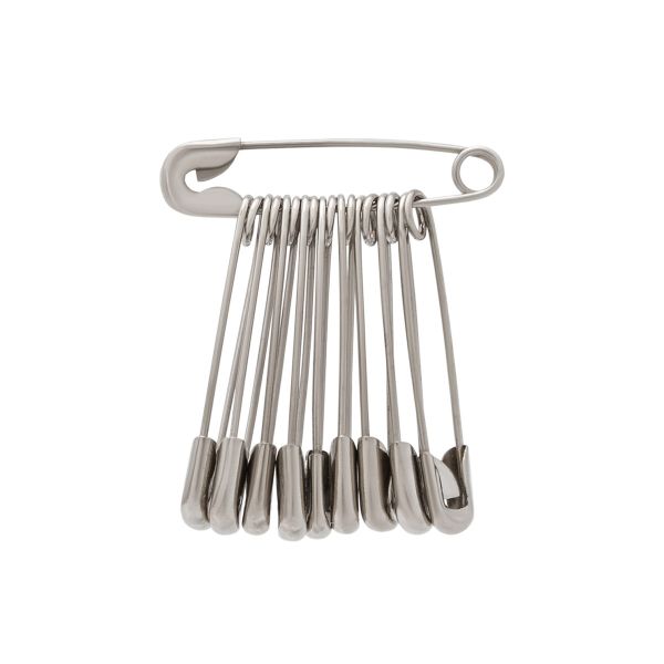 Булавки английские l=18 мм, 1728 шт, никель, 0333-5400