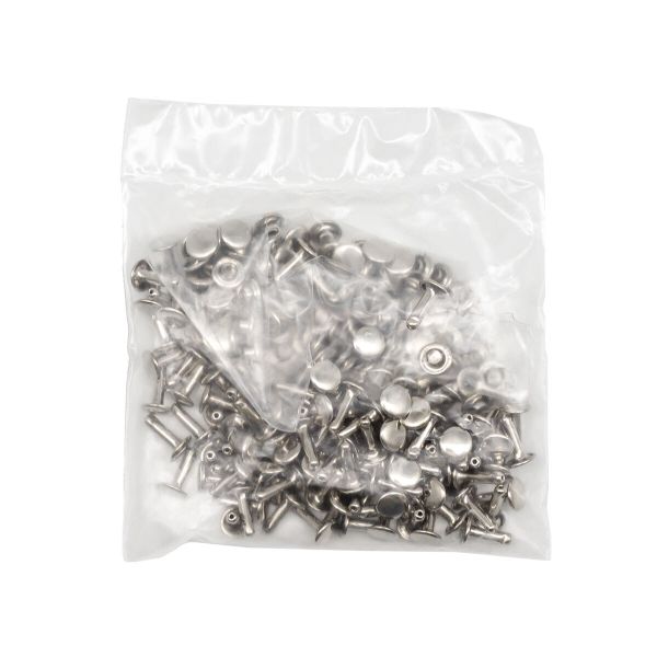 Хольнитены сумочные ⌀7 мм, h=9 мм, двухсторонние, BIG, никель, 100 шт