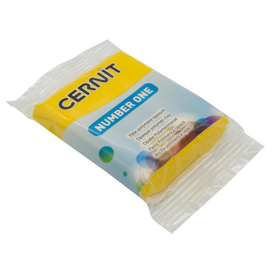 Полимерная глина Cernit №1 запекаемая, классическая 56-62 гр, 700 желтый