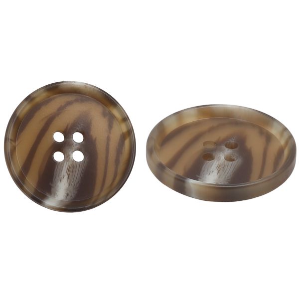 Пуговицы 4 прокола 44L=28 мм, col. C коричневый, 36 шт, CN2833