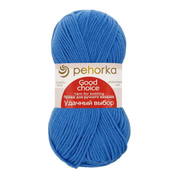 Пряжа Пехорка Удачный выбор / уп.5 мот. по 100 г, 200 м, цв.520 голубая пролеска