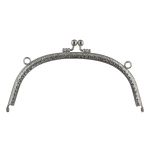 Застежка для сумки фермуар 16.5х7.5 см, 5 шт, 01 серебро, Gamma FER-10