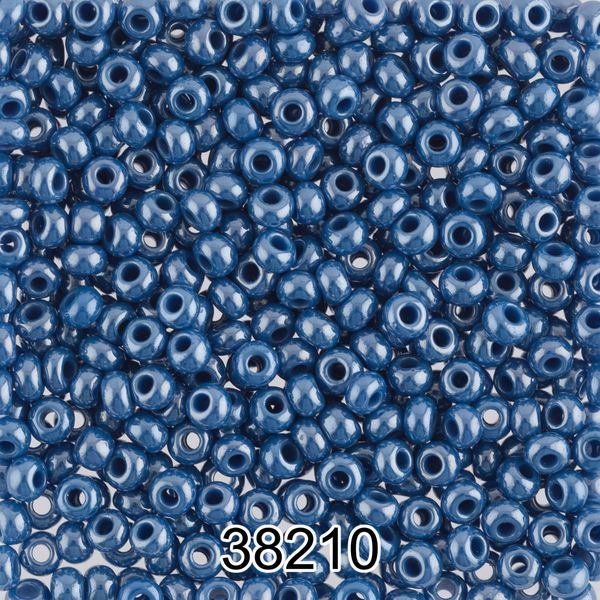 Бисер Preciosa 10/0 (2.3 мм), 500 г, 38210 (Ф216) синий