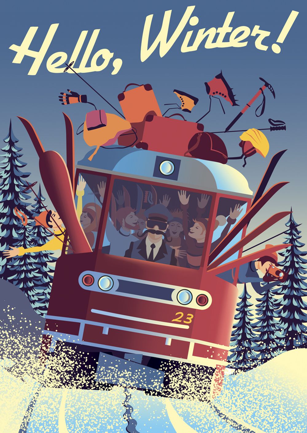 Пазл 1000 элементов, Привет, Зима!, Фрея PZL-1000/26