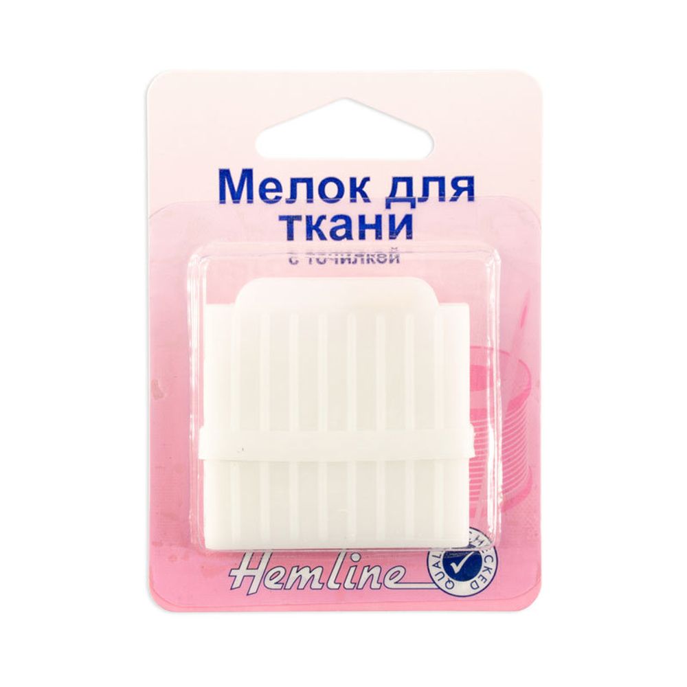 Мелок для ткани c точилкой в пластиковом корпусе, 5 шт, Hemline /TOS/