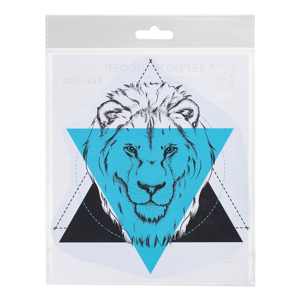 Термотрансфер, 1 шт, М-319 лев 20х18.2 см, Gamma M №03