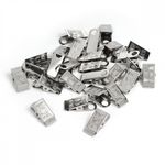 Держатель для бейджика с пружиной цв.никель уп.50 шт, 985968