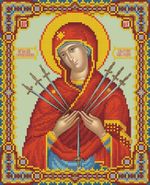 Алмазная (кристальная) мозаика Фрея, Икона Божией Матери Умягчение злых сердец, 27х22 см