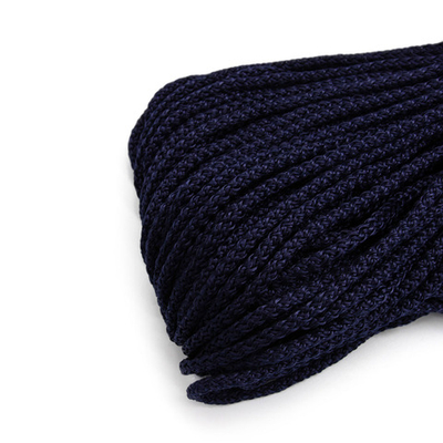 Шнур полипропилен круглый вязаный ⌀6.0 мм / 100 метров, 6-28 т.синий