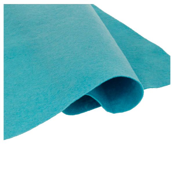 Фетр листовой 1 мм, 30х45 см, 60% вискоза, 40% шерсть, 327 бл.бирюзовый, Gamma А-270/250